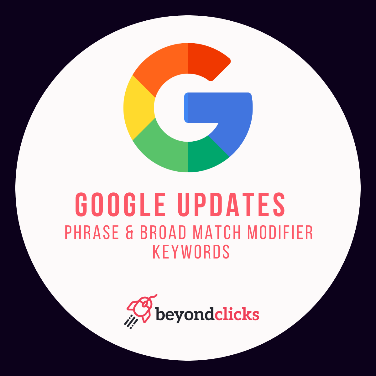 Google Updates Broad & Phrase Match Keywords